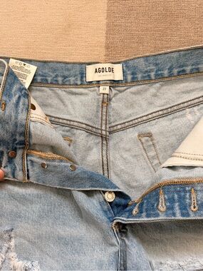 Agolde Light Blue High-Rise Denim Jeans
